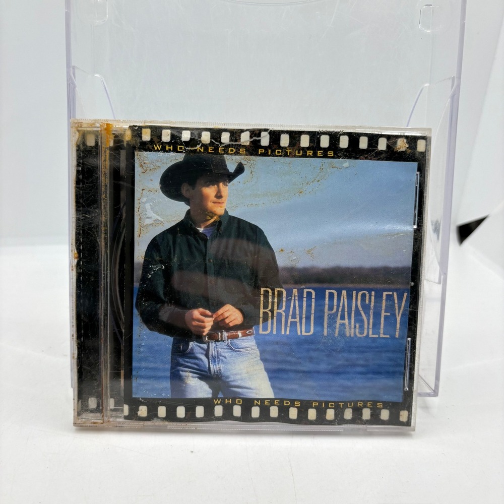 Brad Paisley Who Needs Pictures CD‎ 1999 Debut Album Arista 07822-18871-2
